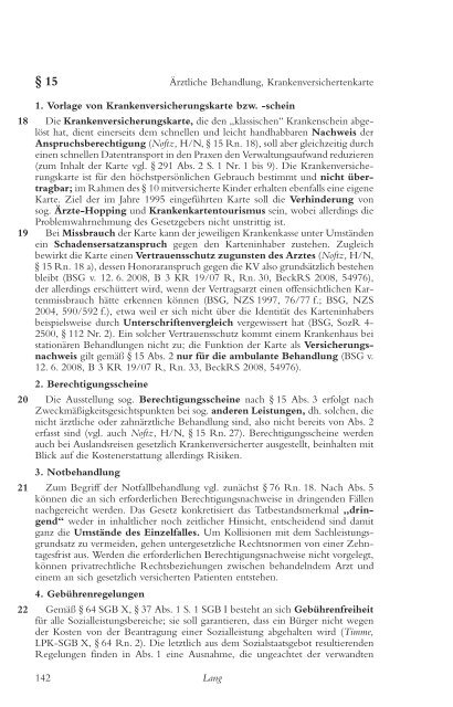 SGB V " Gesetzliche Krankenversicherung - Becker / Kingreen / Axer ...
