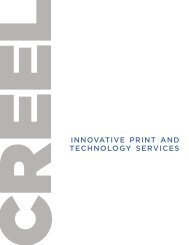 innovative print and technology services - creel printing