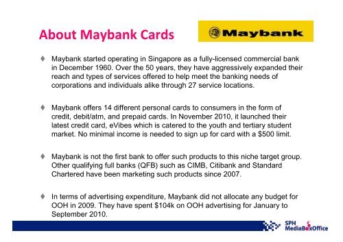 Case Study : Maybank - SPH MediaBoxOffice