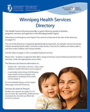 Winnipeg Health Services Directory - Winnipeg Regional Health ...