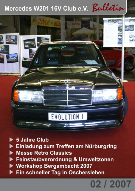 Mercedes W201 16V Club e.V. Bulletin - Mercedes-Benz W201 16V ...