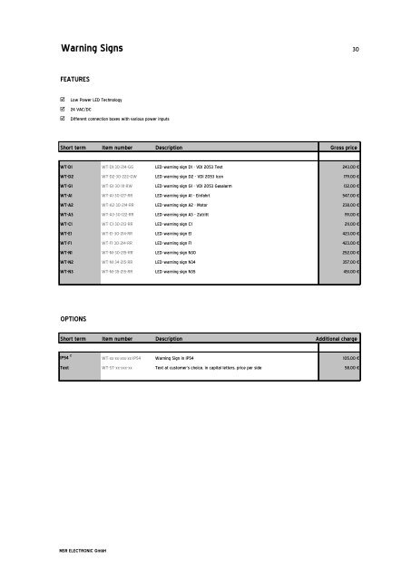 Price List - Slaney Direct Ltd