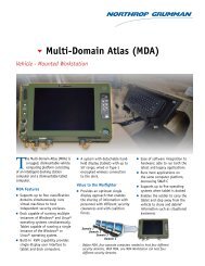 t Multi-Domain Atlas (MDA) - Northrop Grumman Information Systems