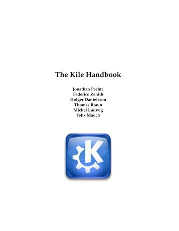 The Kile Handbook - KDE Documentation