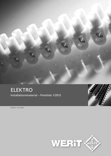 Elektro-Preisliste 2011.indd - Werit Kunststoffwerke W. Schneider ...