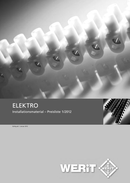 Elektro-Preisliste 2011.indd - Werit Kunststoffwerke W. Schneider ...