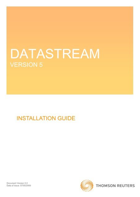 Datastream Installation Guide