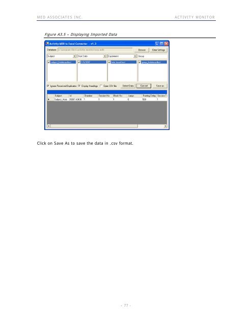 ACTIVITY MONITOR - Vanderbilt Kennedy Center