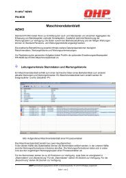 Maschinendatenblatt - OHP Automatisierungssysteme GmbH