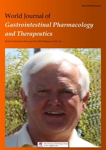 World Journal of Gastrointestinal Pharmacology and Therapeutics