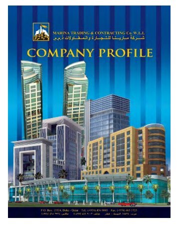Specializing in the Electro-mechanical fields ... - Marina Company