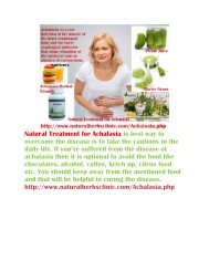 Natural Treatment for Achalasia