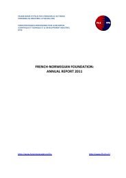 annual report 2011 - Fondation Franco Norvégienne