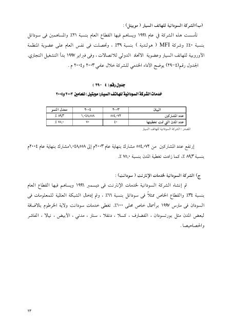 تقرير بنك السودان 44 العام 2004