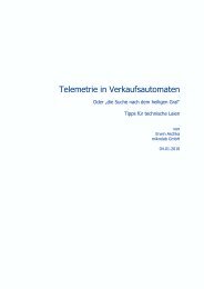 Telemetrie in Verkaufsautomaten