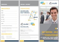 SAP INFOTAG | 2012 - teufel software GmbH