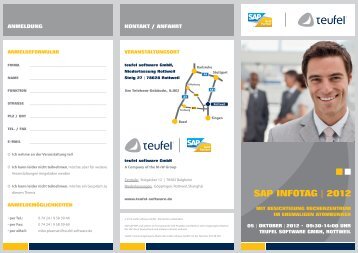 SAP INFOTAG | 2012 - teufel software GmbH