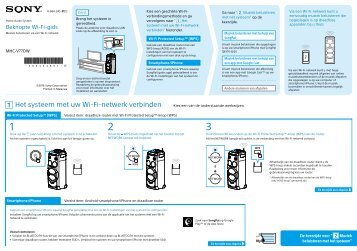 Sony MHC-V77DW - MHC-V77DW Mode d'emploi NÃ©erlandais