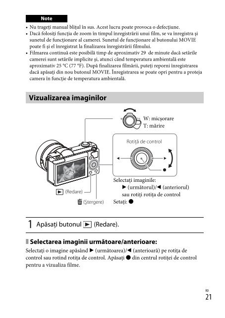 Sony ILCE-5000L - ILCE-5000L  Roumain