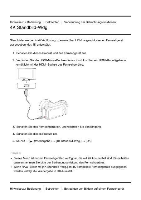 Sony ILCE-5000L - ILCE-5000L Manuel d'aide (version imprimable) Allemand