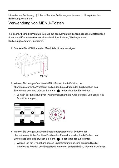 Sony ILCE-5000L - ILCE-5000L Manuel d'aide (version imprimable) Allemand