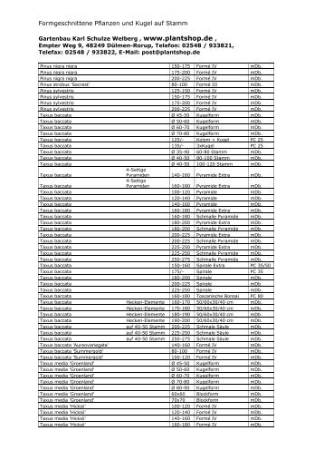 Formpflanzen 2011-2012 1 - Plantshop.de