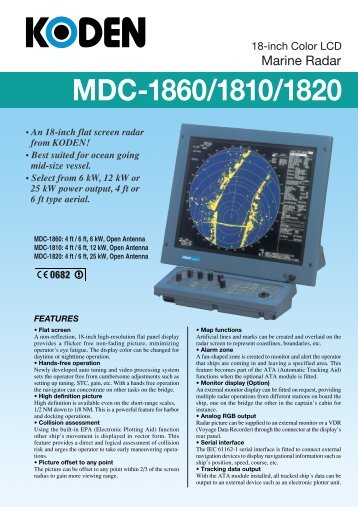 MDC-1860/1810/1820 - Jason Marine Ltd.