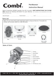 Pod Bouncer Instruction Manual - Combi USA