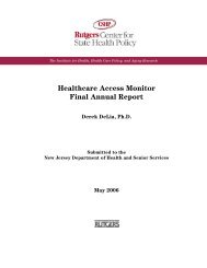 Healthcare Access Monitor Final Annual Report - Center for State ...