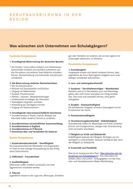 berufsausbildung in der region - planet-beruf regional - Planet Beruf ...