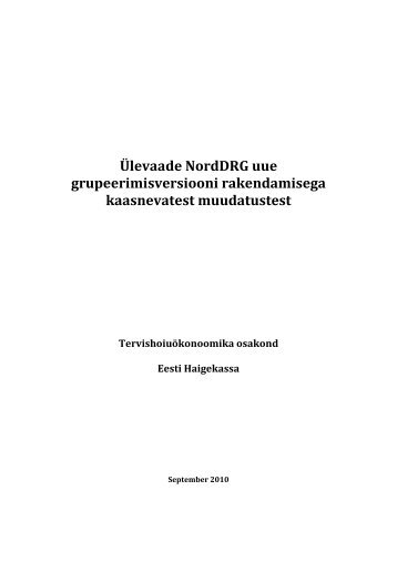 2010 - Eesti Haigekassa