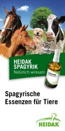 Spagyrische Essenzen für Tiere