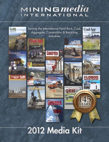 Coal Age 2012 Editorial Calendar - Mining Media