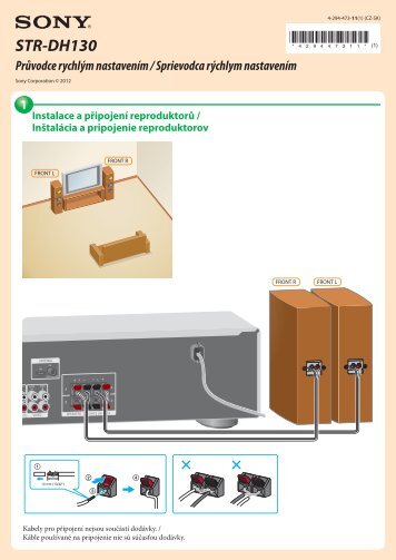 Sony STR-DH130 - STR-DH130 Guida di configurazione rapid Ceco