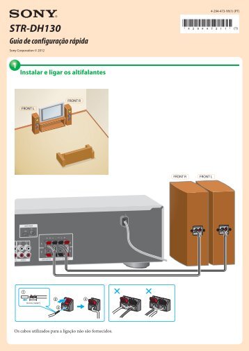 Sony STR-DH130 - STR-DH130 Guida di configurazione rapid Portoghese