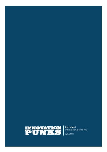 fact sheet innovation.punks AG juli, 2011