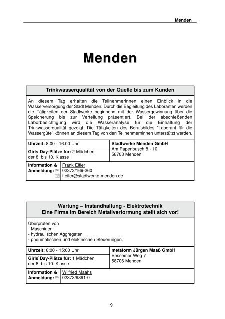 Girls' Day am 14. April 2011 (pdf-Dokument - Iserlohn