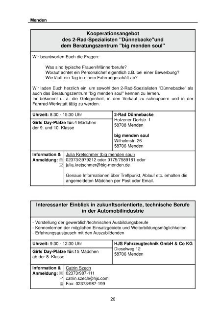 Girls' Day am 14. April 2011 (pdf-Dokument - Iserlohn