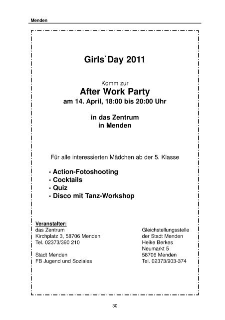 Girls' Day am 14. April 2011 (pdf-Dokument - Iserlohn