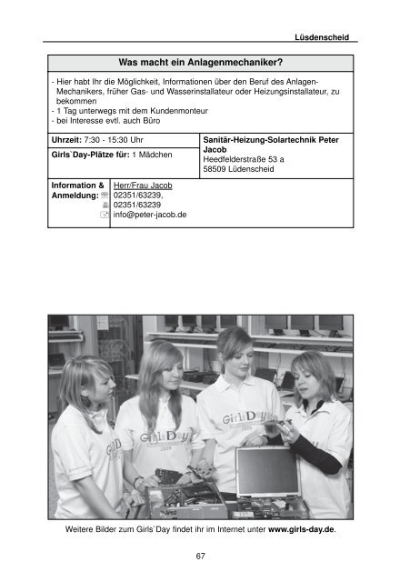 Girls' Day am 14. April 2011 (pdf-Dokument - Iserlohn