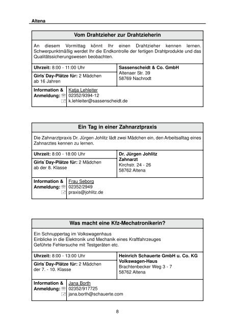 Girls' Day am 14. April 2011 (pdf-Dokument - Iserlohn