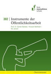 Instrumente der Öffentlichkeitsarbeit - Freie Journalistenschule