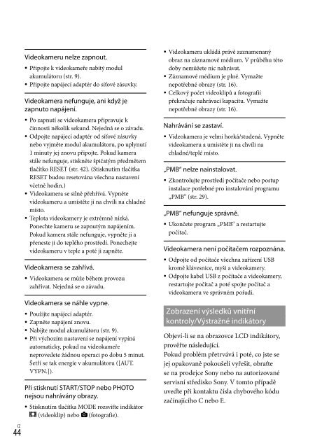 Sony DCR-PJ5E - DCR-PJ5E Consignes d&rsquo;utilisation Slovaque