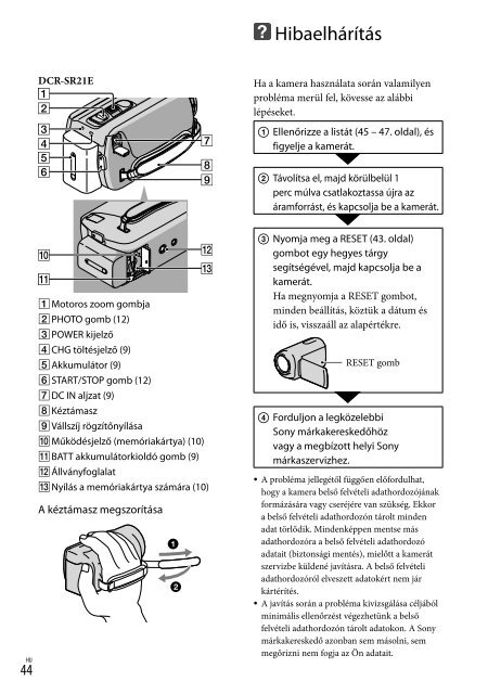 Sony DCR-PJ5E - DCR-PJ5E Consignes d&rsquo;utilisation Slovaque