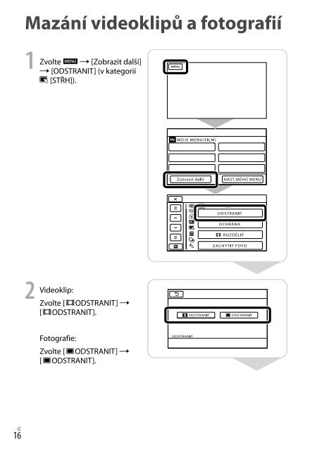 Sony DCR-PJ5E - DCR-PJ5E Consignes d&rsquo;utilisation Slovaque