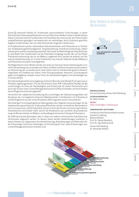 Kursbuch eLearning 2004 - Leuphana