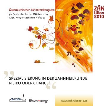 2010 ZÄK Hauptprogramm.pdf - Vienna Medical Academy