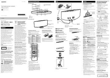 Sony CMT-V50iP - CMT-V50IP Istruzioni per l'uso Sloveno