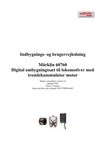 Indbygnings- og brugervejledning Märklin 60760 Digital ...