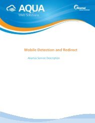 MMobile e Dete ection n and Redirect - Akamai